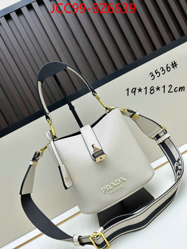 Prada Bags(4A)-bucket bag luxury 7 star replica ID: BZ6639 $: 99USD,