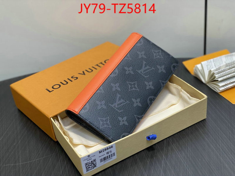 LV Bags(TOP)-Wallet 1:1 replica wholesale ID: TZ5814 $: 79USD,