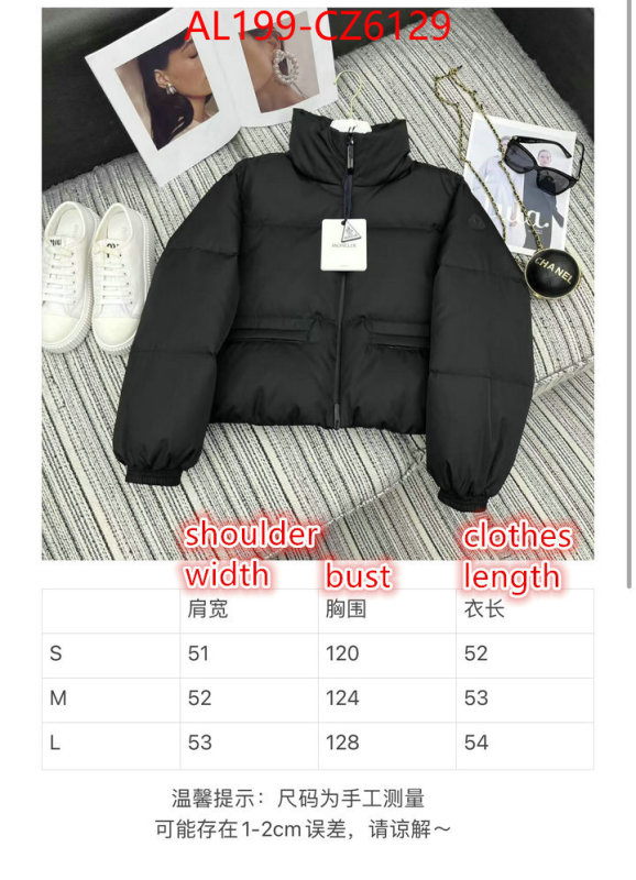 Down jacket Women-Moncler replica wholesale ID: CZ6129 $: 199USD