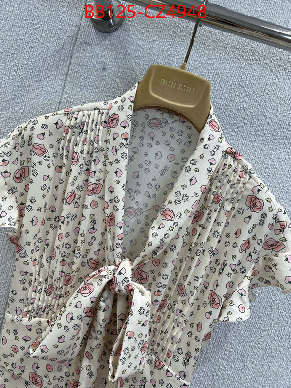 Clothing-MIU MIU quality aaaaa replica ID: CZ4948 $: 125USD