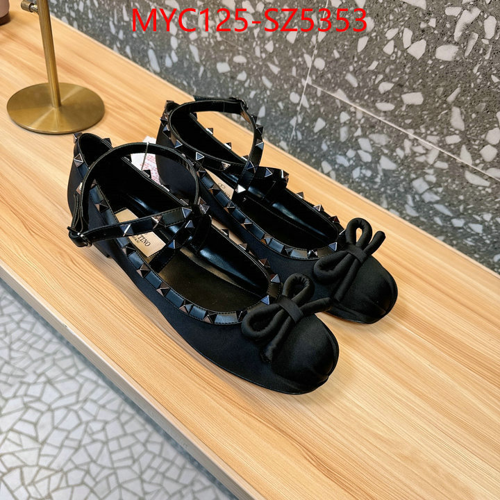 Women Shoes-Valentino aaaaa replica designer ID: SZ5353 $: 125USD
