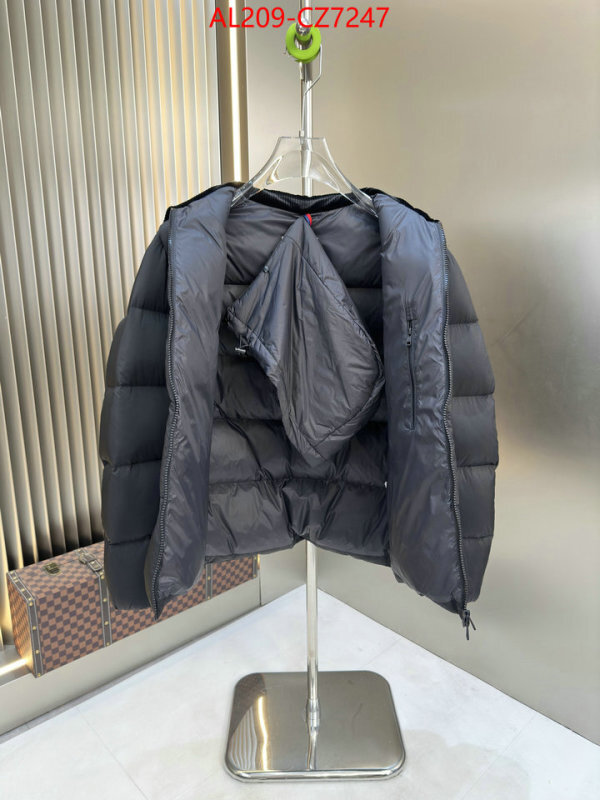 Down jacket Men-Moncler what's the best to buy replica ID: CZ7247 $: 209USD