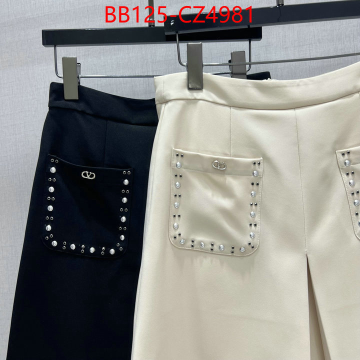 Clothing-Valentino top quality ID: CZ4981 $: 125USD