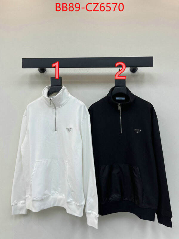 Clothing-Prada top designer replica ID: CZ6570 $: 89USD