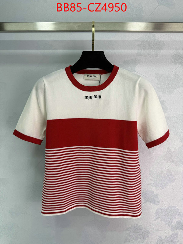 Clothing-MIU MIU the highest quality fake ID: CZ4950 $: 85USD