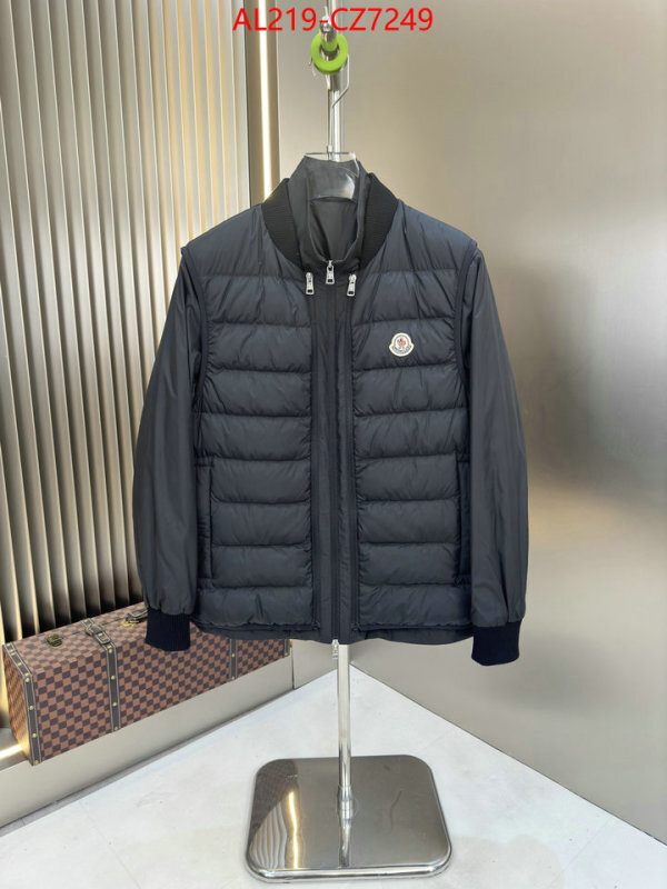 Down jacket Men-Moncler luxury fashion replica designers ID: CZ7249 $: 219USD