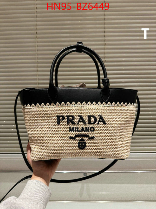 Prada Bags(4A)-Handbag- 1:1 replica wholesale ID: BZ6449 $: 95USD,