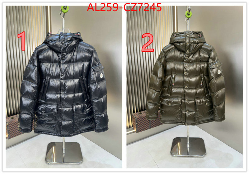 Down jacket Men-Moncler top quality fake ID: CZ7245 $: 259USD