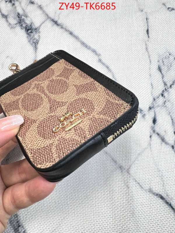 Coach Bags(4A)-Wallet sellers online ID: TK6685 $: 49USD,