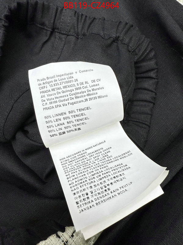 Clothing-Prada best quality replica ID: CZ4964 $: 119USD