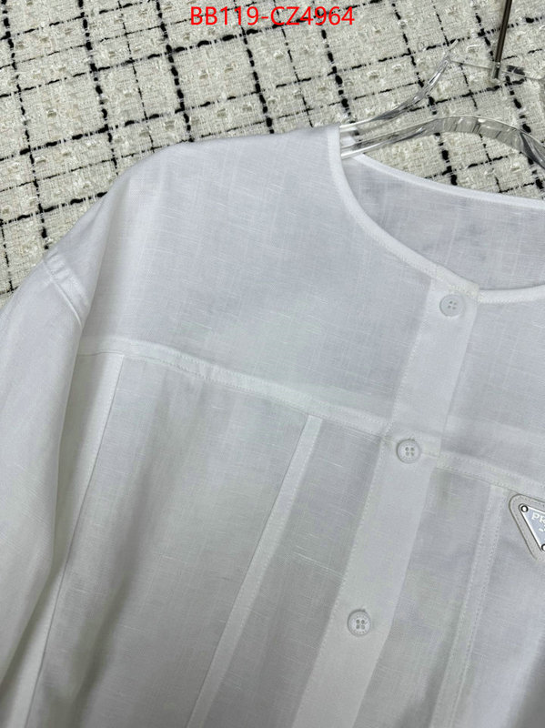 Clothing-Prada best quality replica ID: CZ4964 $: 119USD