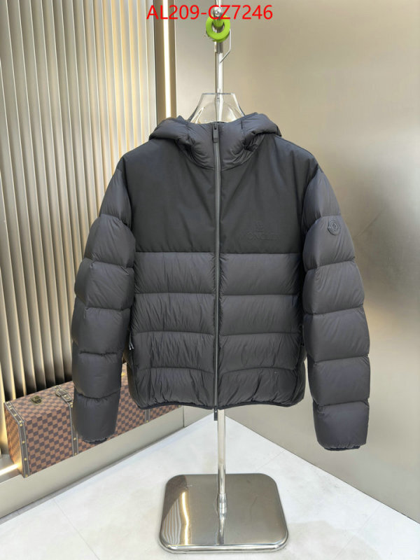 Down jacket Men-Moncler 2024 aaaaa replica customize ID: CZ7246 $: 209USD