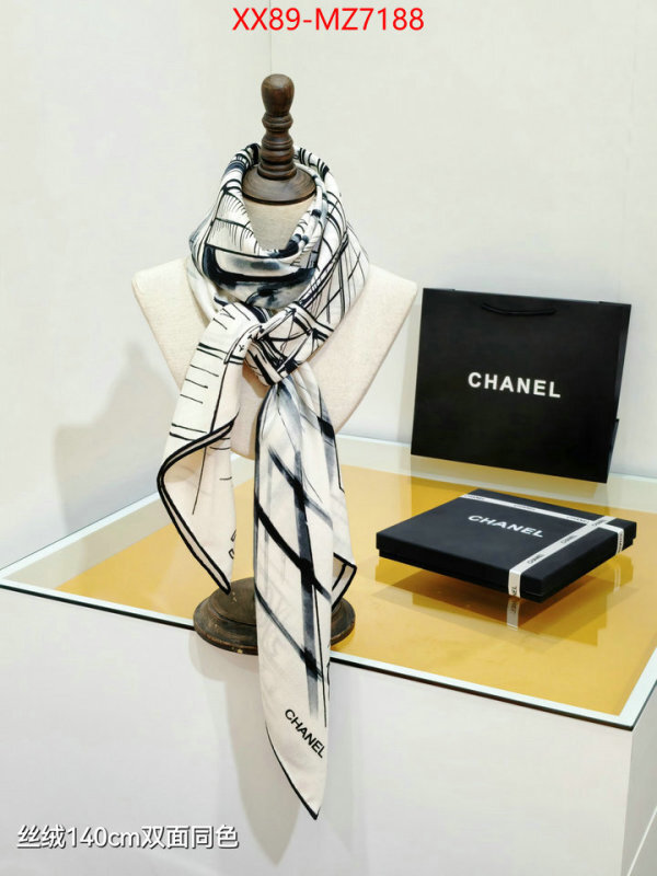 Scarf-Chanel wholesale replica shop ID: MZ7188 $: 89USD