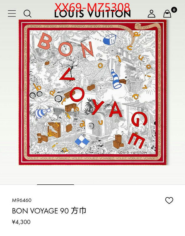 Scarf-LV 2024 luxury replicas ID: MZ5308 $: 69USD