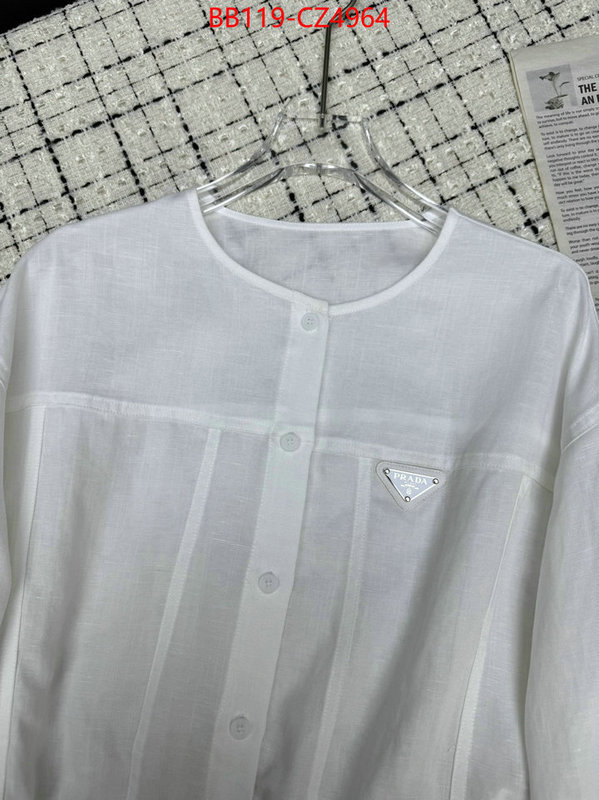 Clothing-Prada best quality replica ID: CZ4964 $: 119USD