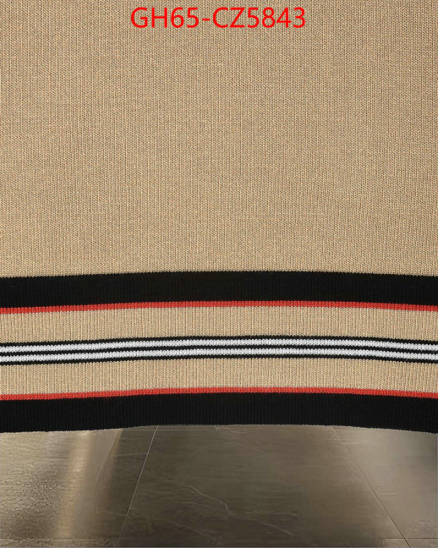 Clothing-Burberry best quality fake ID: CZ5843 $: 65USD
