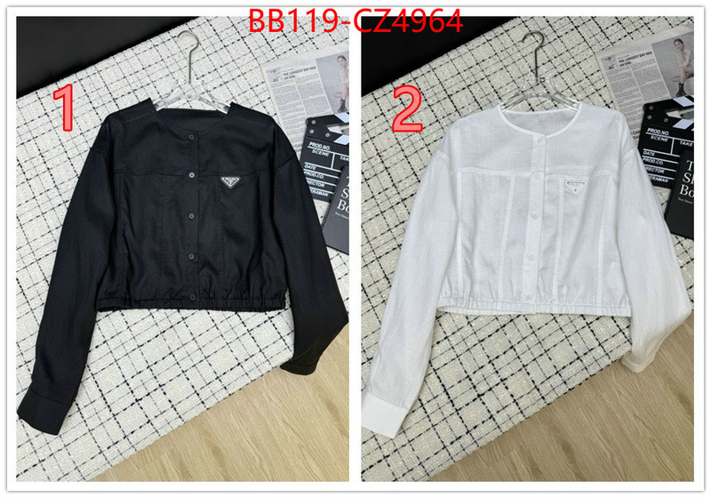 Clothing-Prada best quality replica ID: CZ4964 $: 119USD