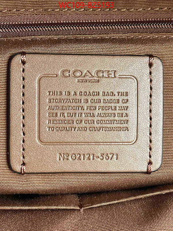 Coach Bags(4A)-Backpack- outlet 1:1 replica ID: BZ5193 $: 109USD,