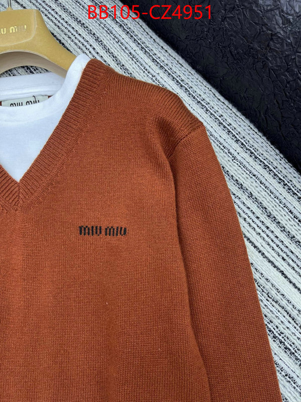 Clothing-MIU MIU most desired ID: CZ4951 $: 105USD