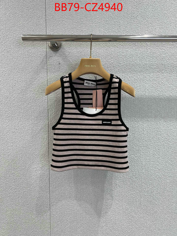 Clothing-MIU MIU shop cheap high quality 1:1 replica ID: CZ4940 $: 79USD