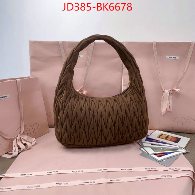 Miu Miu Bags(TOP)-Handbag- mirror copy luxury ID: BK6678 $: 385USD,