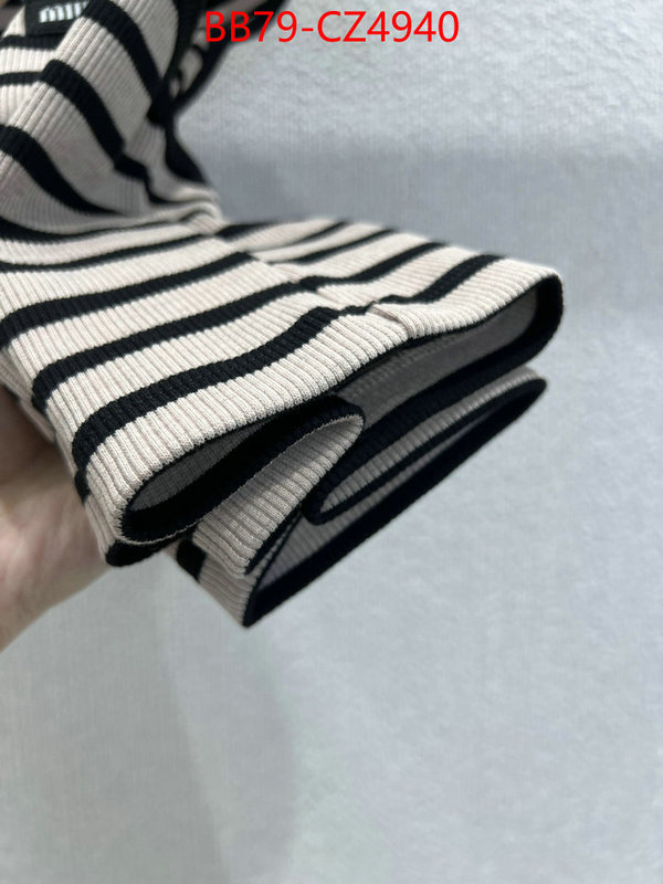 Clothing-MIU MIU shop cheap high quality 1:1 replica ID: CZ4940 $: 79USD