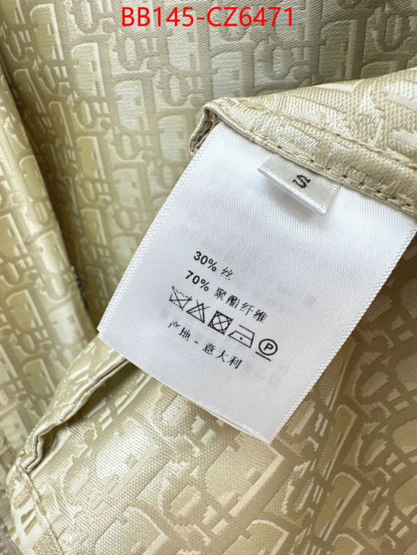 Clothing-Dior aaaaa quality replica ID: CZ6471 $: 145USD