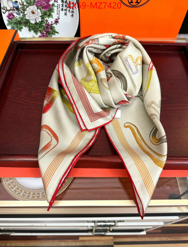 Scarf-Hermes replcia cheap from china ID: MZ7420 $: 69USD