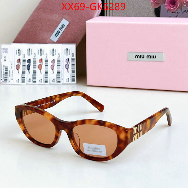 Glasses-Miu Miu top fake designer ID: GK6289 $: 69USD