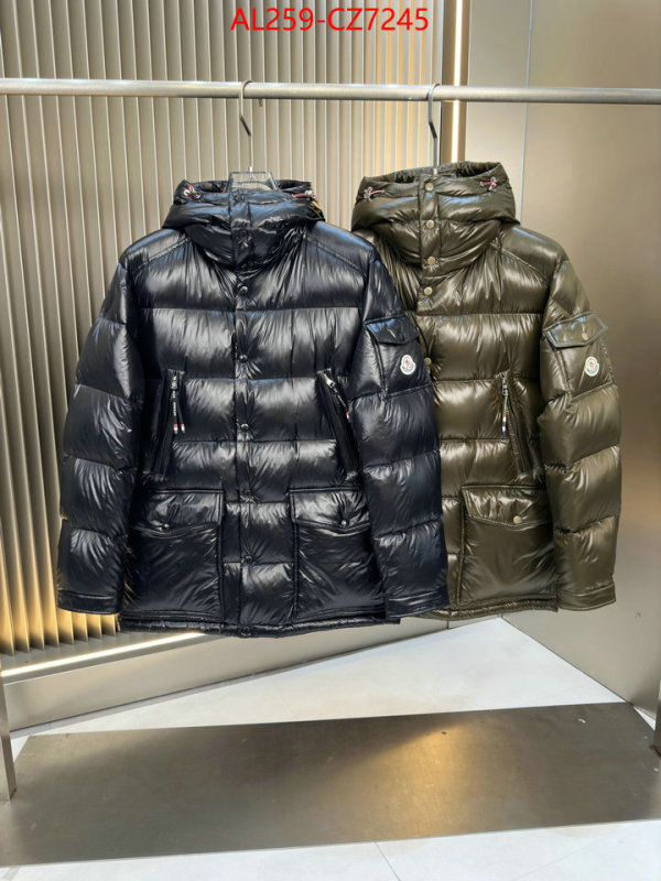 Down jacket Men-Moncler top quality fake ID: CZ7245 $: 259USD