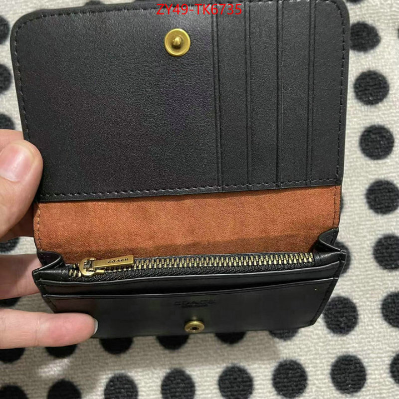 Coach Bags(4A)-Wallet unsurpassed quality ID: TK6735 $: 49USD,