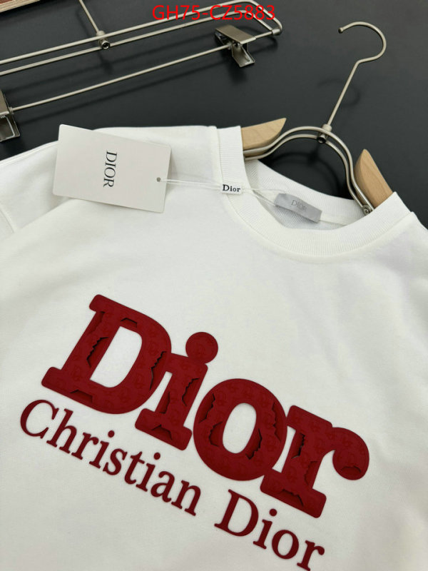 Clothing-Dior high quality 1:1 replica ID: CZ5883 $: 75USD