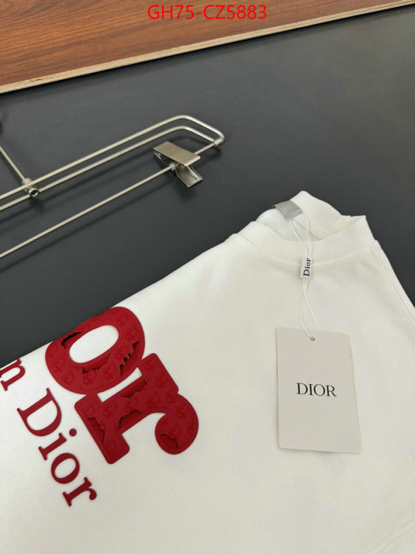 Clothing-Dior high quality 1:1 replica ID: CZ5883 $: 75USD