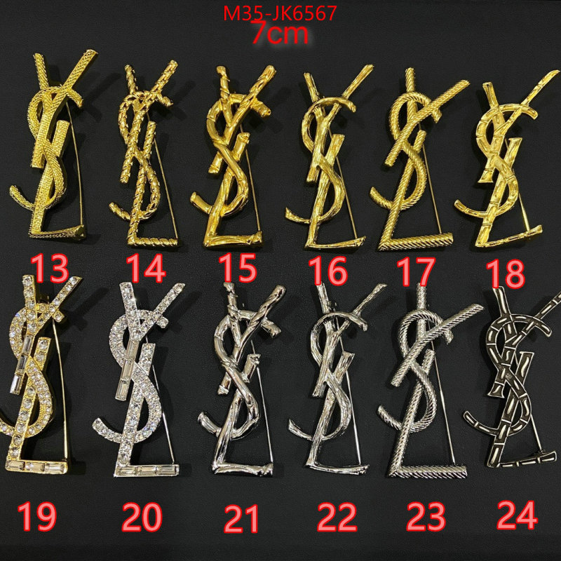 Jewelry-YSL top perfect fake ID: JK6567 $: 35USD