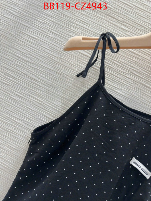 Clothing-MIU MIU buy aaaaa cheap ID: CZ4943 $: 119USD
