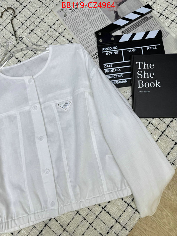 Clothing-Prada best quality replica ID: CZ4964 $: 119USD