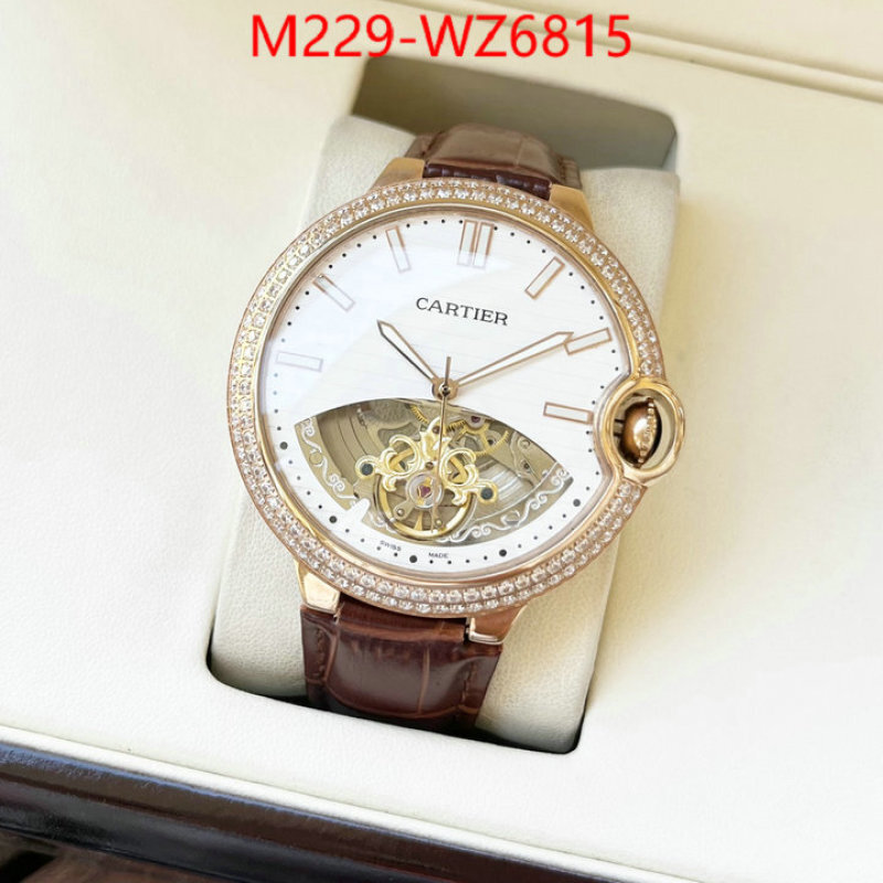 Watch(TOP)-Cartier best replica ID: WZ6815 $: 229USD