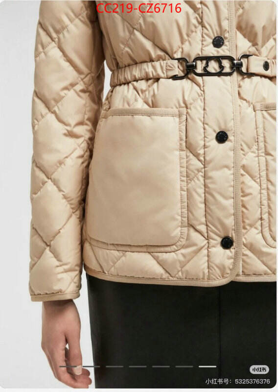 Down jacket Women-Moncler how to buy replcia ID: CZ6716 $: 219USD