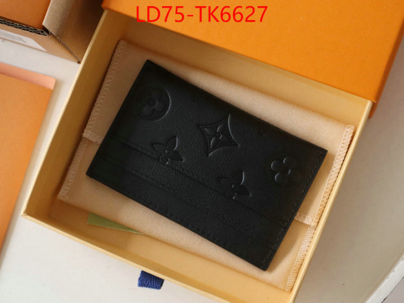 LV Bags(TOP)-Wallet best luxury replica ID: TK6627 $: 75USD,