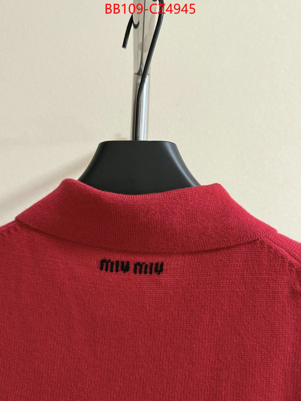 Clothing-MIU MIU what is aaaaa quality ID: CZ4945 $: 109USD
