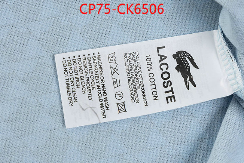 Clothing-Lacoste what best designer replicas ID: CK6506 $: 75USD
