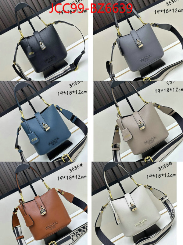 Prada Bags(4A)-bucket bag luxury 7 star replica ID: BZ6639 $: 99USD,