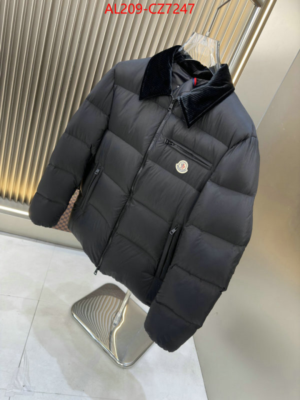 Down jacket Men-Moncler what's the best to buy replica ID: CZ7247 $: 209USD