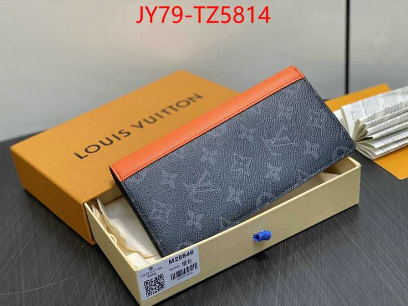 LV Bags(TOP)-Wallet 1:1 replica wholesale ID: TZ5814 $: 79USD,