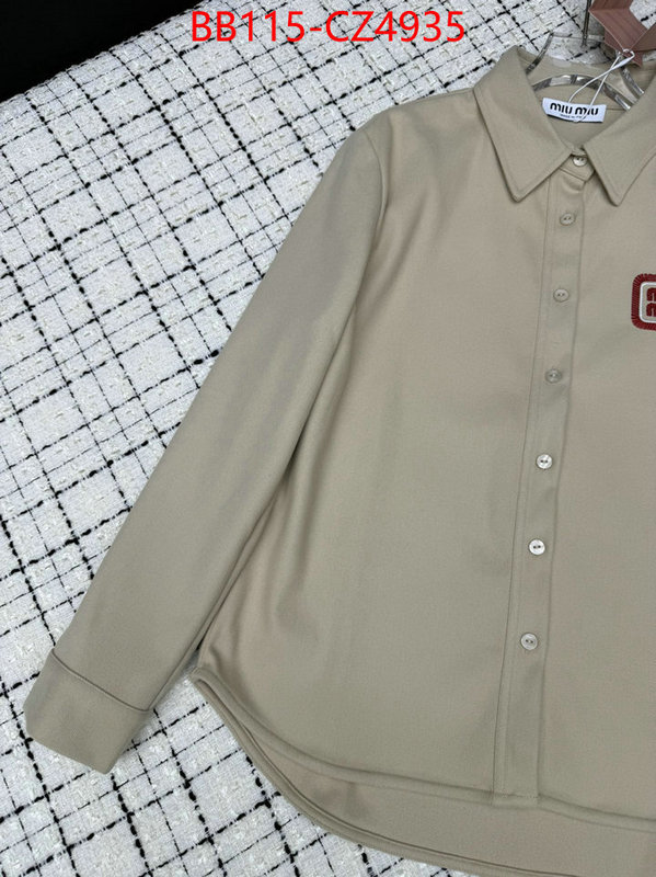 Clothing-MIU MIU luxury 7 star replica ID: CZ4935 $: 115USD