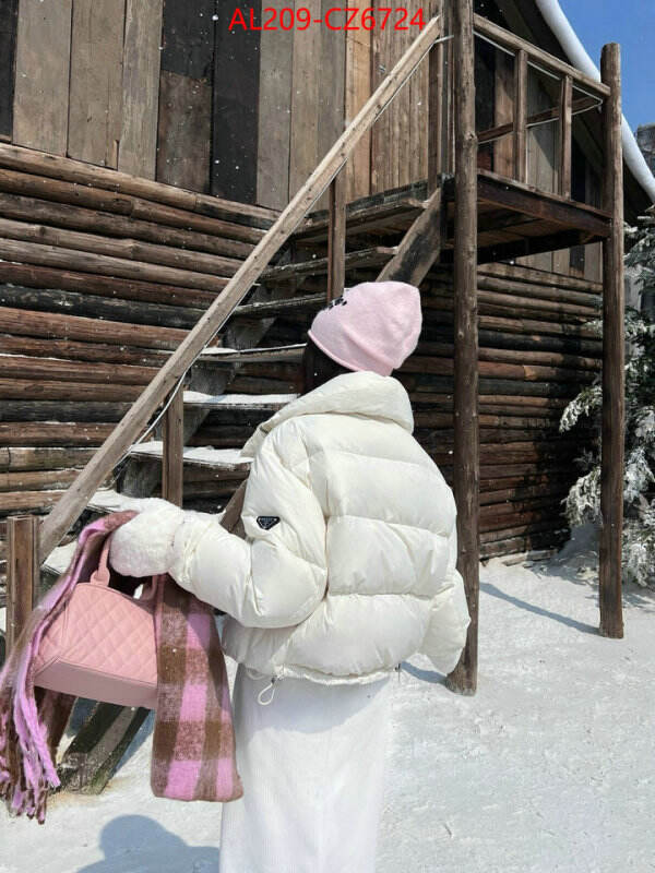 Down jacket Women-Prada cheap replica ID: CZ6724 $: 209USD