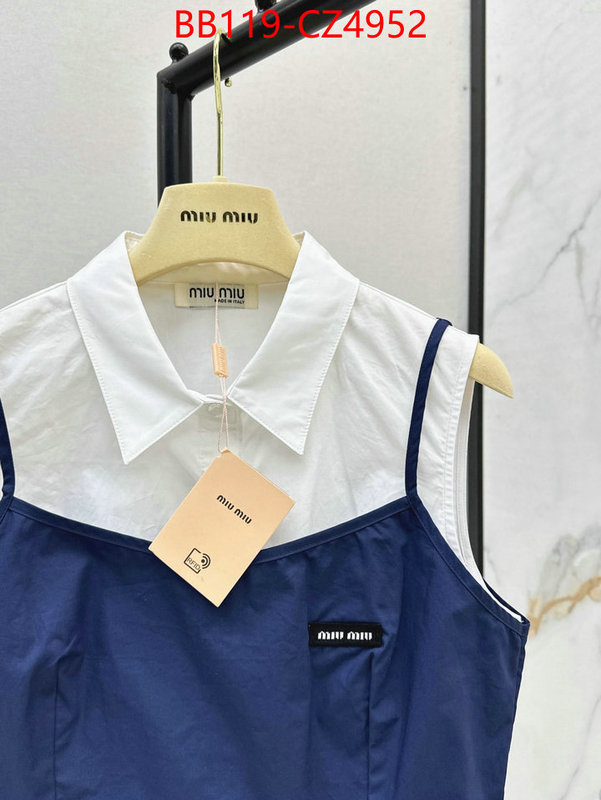 Clothing-MIU MIU sell online luxury designer ID: CZ4952 $: 119USD