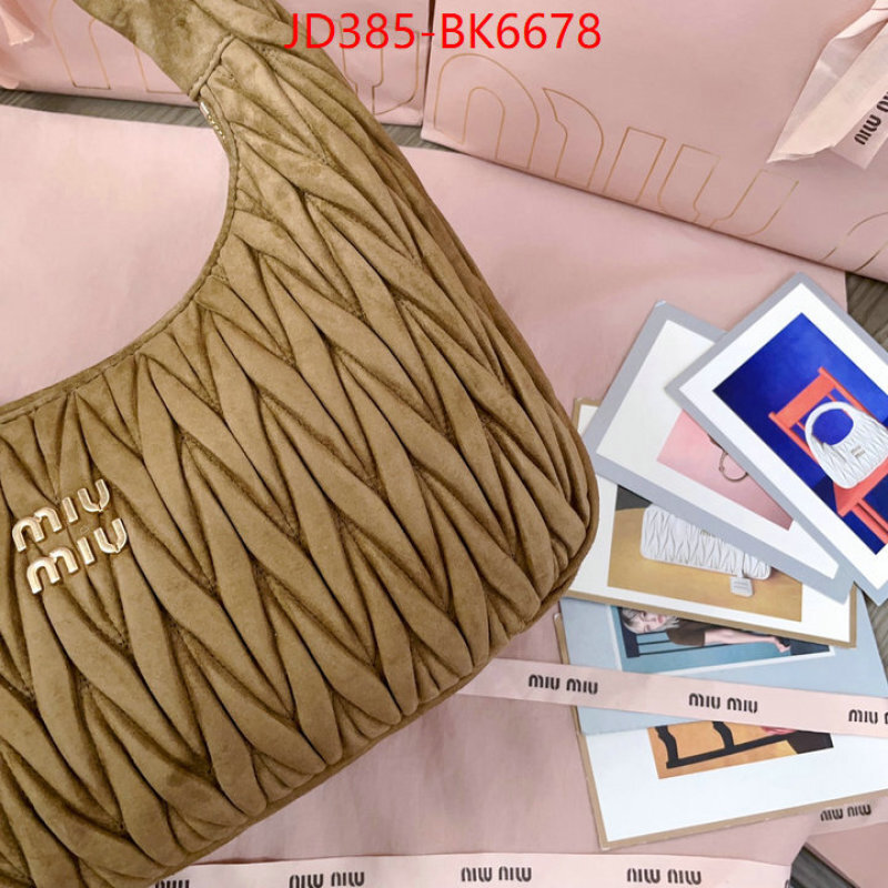 Miu Miu Bags(TOP)-Handbag- mirror copy luxury ID: BK6678 $: 385USD,