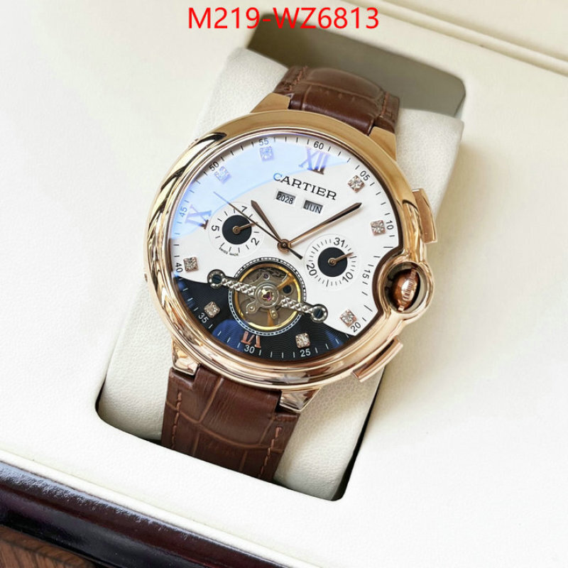 Watch(TOP)-Cartier luxury cheap ID: WZ6813 $: 219USD