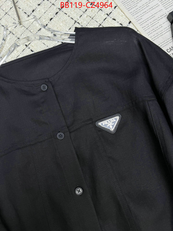 Clothing-Prada best quality replica ID: CZ4964 $: 119USD